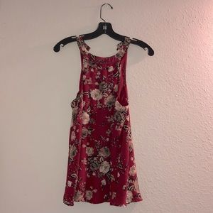 Floral chiffon tank top